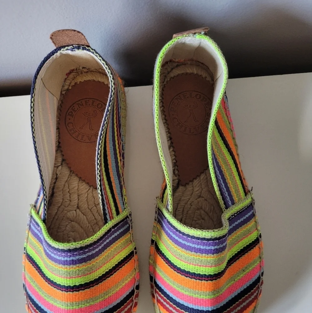 Penelope Chilvers Anthropologie Rainbow Espadrilles, VGUC, Size 37 - Picture 4 of 9